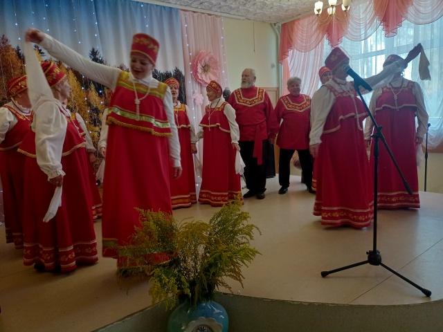 Выступление в Доме культуры дер. Пехенец